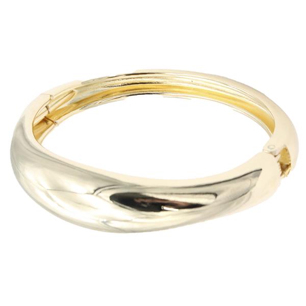 GOLD PLATED HINGED EXTRA LARGE BANGLE BRACELETS