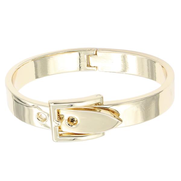 GOLD PLATED HINGED BANGLE BRACELETS