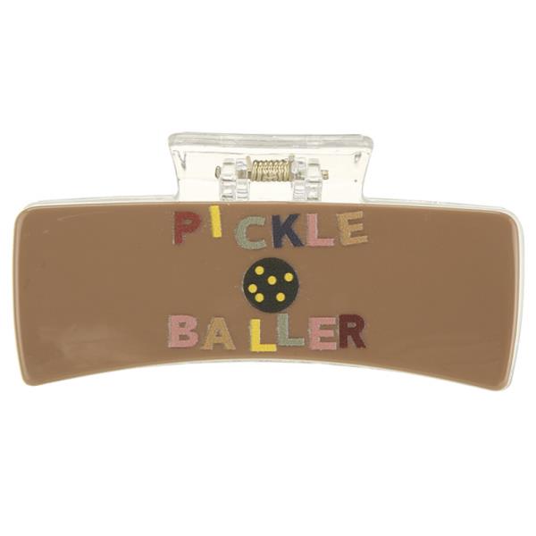 PICKLE BALLER HAIR CLAW JAW CLIP