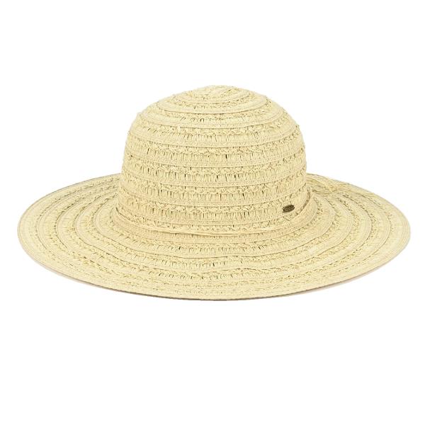CC WIDE BRIM TEXTURED SUN HAT