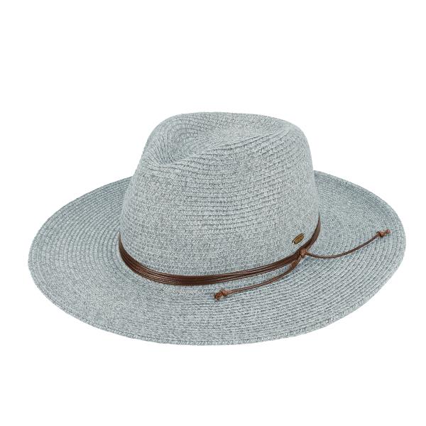 CC PANAMA SUN HAT WITH STRING TRIM BAND