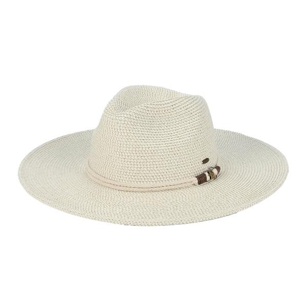 CC WIDE BRIM SUNHAT WITH ANCHOR ROPE TRIM BAND