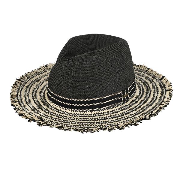 CC FRAYED EDGE PANAMA SUN HAT