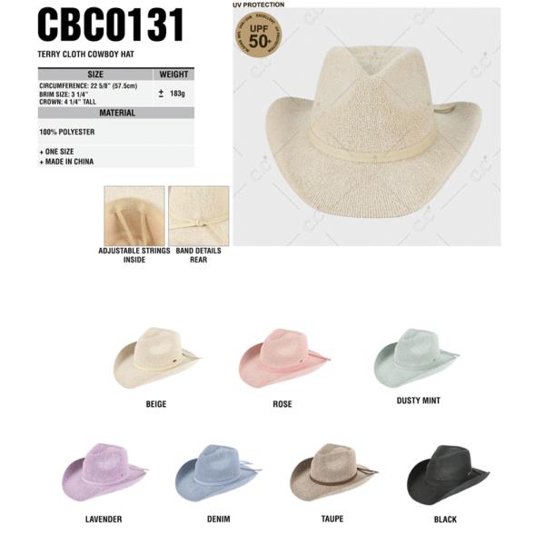 CC TERRY CLOTH COWBOY HAT