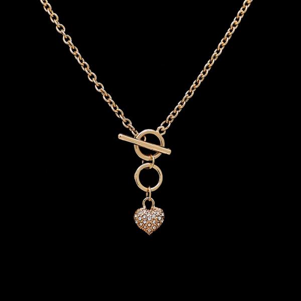 SECRET BOX HEART TOGGLE CLASP NECKLACE