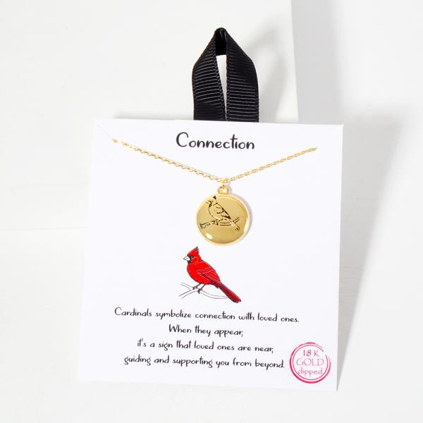 18K GOLD RHODIUM CONNECTION BIRD NECKLACE