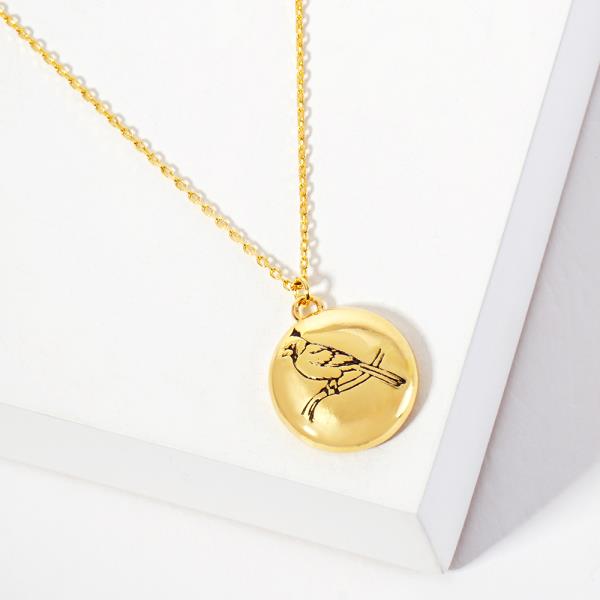 18K GOLD RHODIUM CONNECTION BIRD NECKLACE