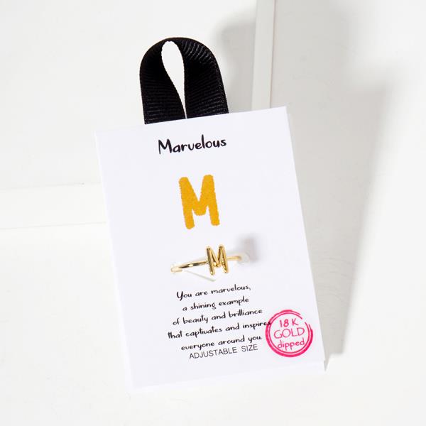 18K GOLD RHODIUM INITIAL RING