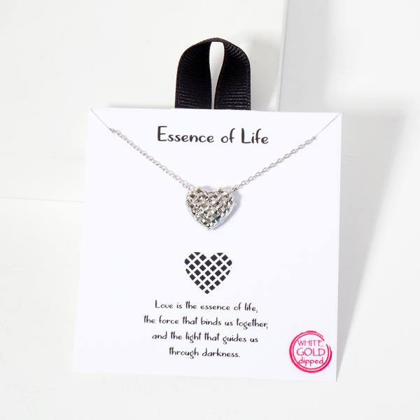 18K GOLD RHODIUM ESSENCE OF LIFE NECKLACE