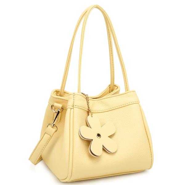 SMOOTH CUTE FLOWER SATCHEL BAG