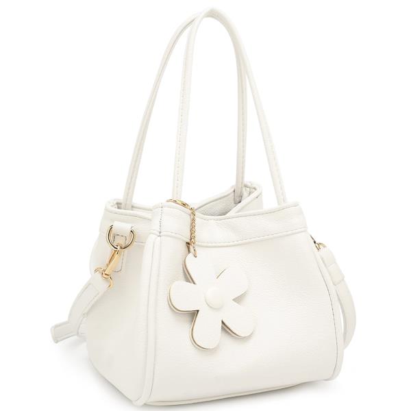 SMOOTH CUTE FLOWER SATCHEL BAG