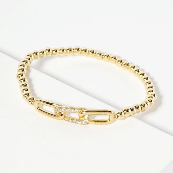 GOLD DIPPED CZ BRACELET