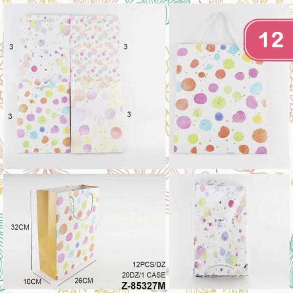 GIFT PAPER SHOPPING BAG (12 UNITS)