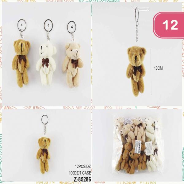 BEAR KEYCHAIN (12 UNITS)