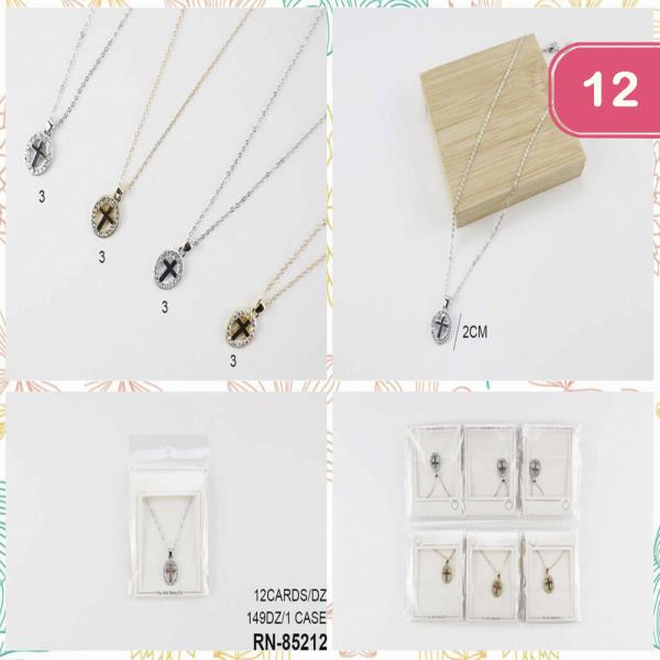 CROSS PENDANT DAINTY NECKLACE (12 UNITS)