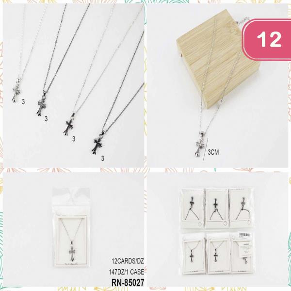 CROSS PENDANT DAINTY NECKLACE (12 UNITS)