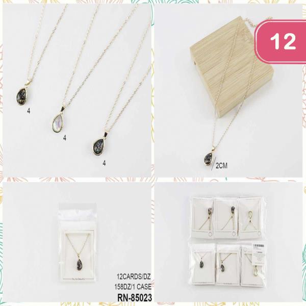 TEARDROP PENDANT DAINTY NECKLACE (12 UNITS)