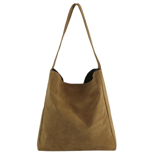 (ONLINE ONLY) Suede slouchy shoulder hobo bag