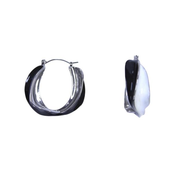 METAL COLOR HOOP EARRING