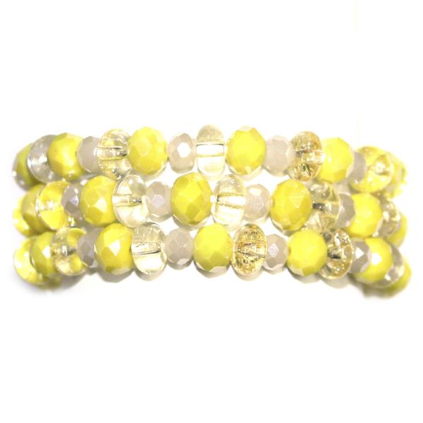 MIX BEAD STRETCH BRACELET SET