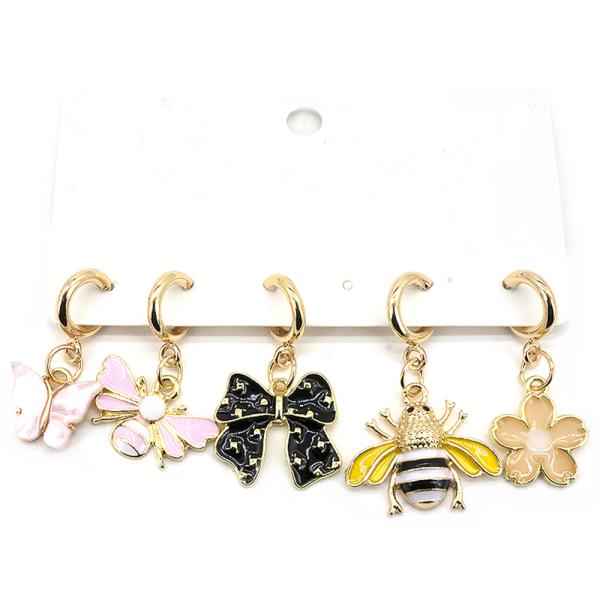 SPRING THEME 5PCS CHARM SET