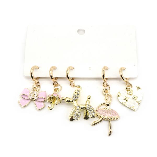 DANCE THEME 5PCS CHARM SET