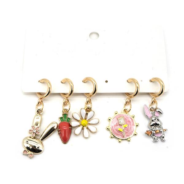 BUNNY THEME 5PCS CHARM SET