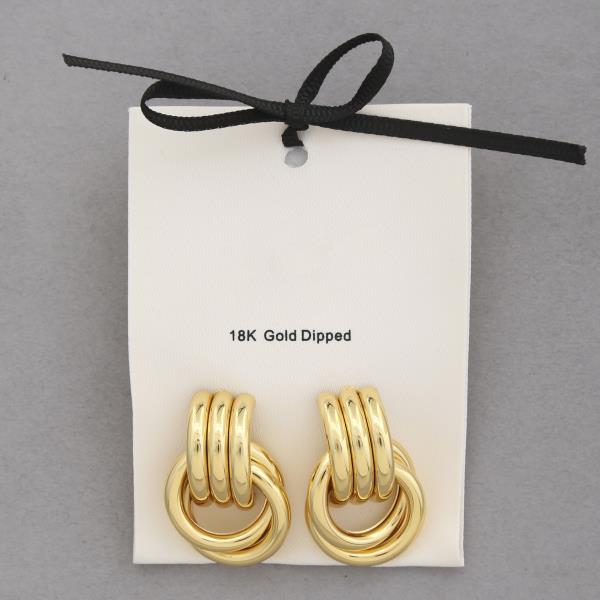 18K GOLD DIPPED EARRING