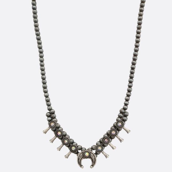 WESTERN STYLE HORSE BEADED NECKLACE