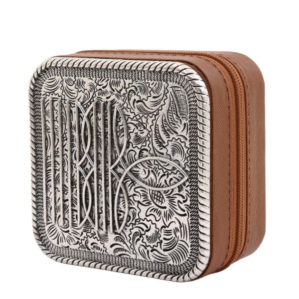 WESTERN STYLE FILIGREE PATTERN JEWELRY ORGANIZER BOX