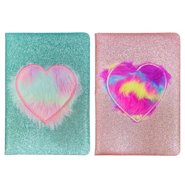 GLITTER HEART NOTEBOOK