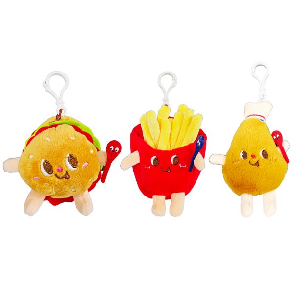 FAST FOOD PLUSHIE KEYCHAIN