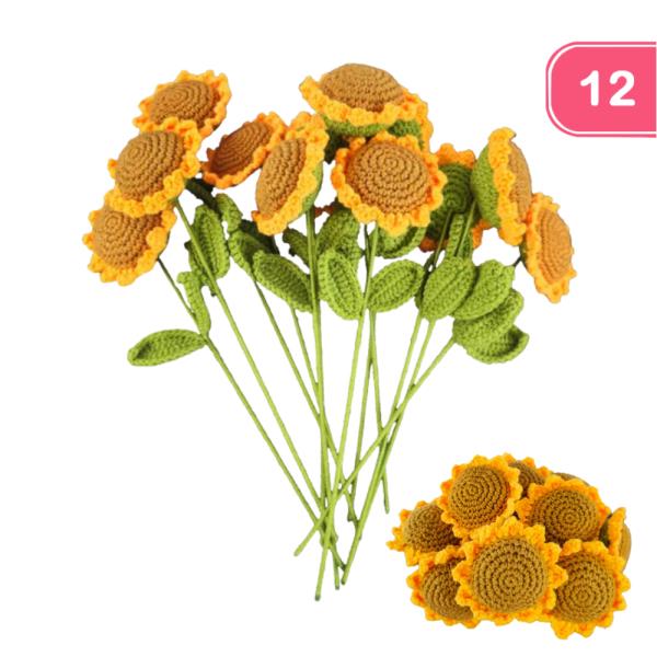 CROCHET SUNFLOWER DECOR (12 UNITS)