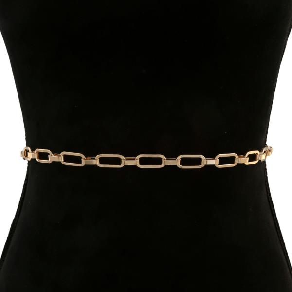 OVAL LINK METAL BELT