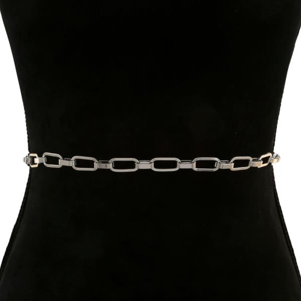 OVAL LINK METAL BELT