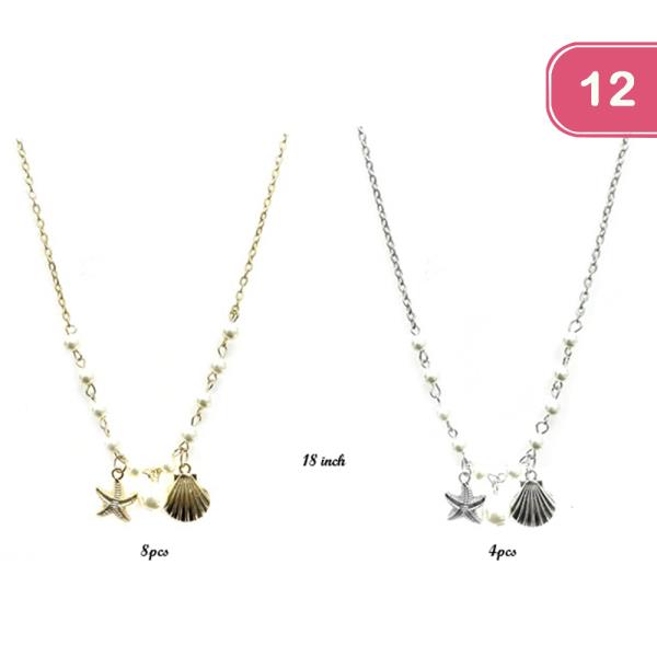 SEA LIFE PENDANT NECKLACE (12 UNITS)