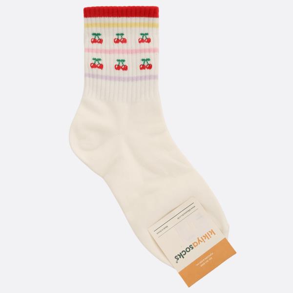 CHERRY PATTERN ANKLE SOCK