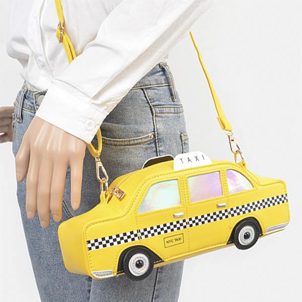 FAUX LEATHER TAXI NOVELTY BAG