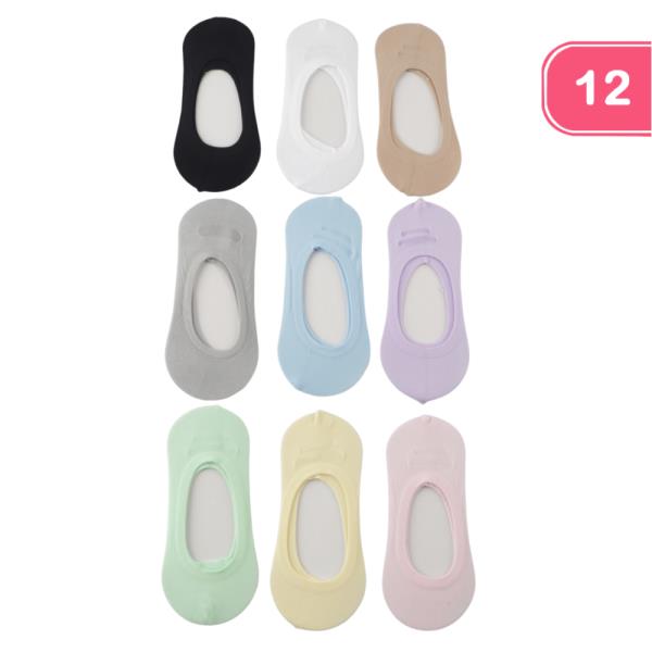 PLAIN LINER SOCKS (12 UNITS)