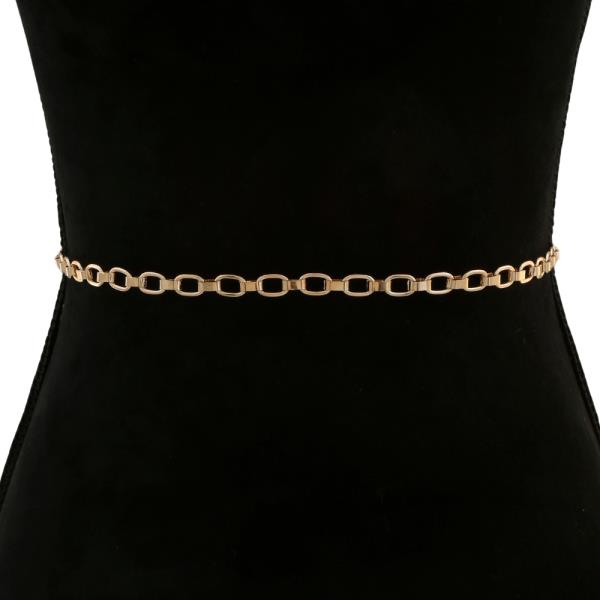 OVAL LINK METAL BELT