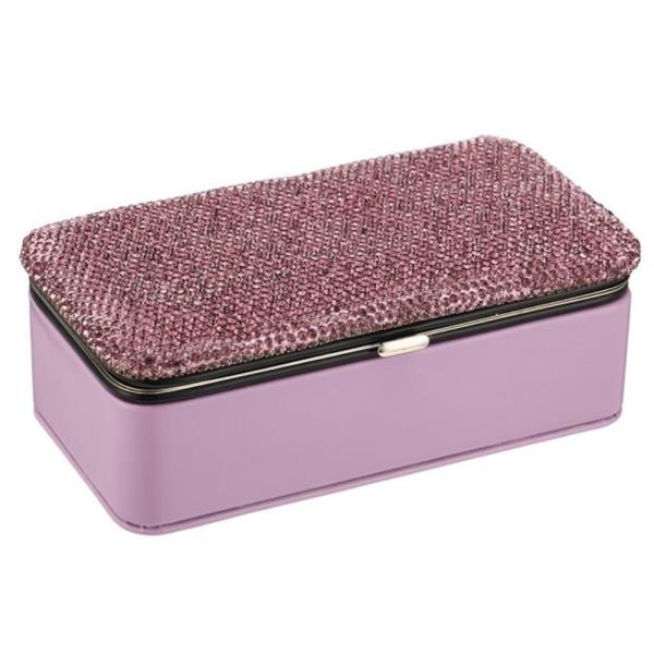 RHINESTONE JEWELRY ORGANIZER CASE BOX