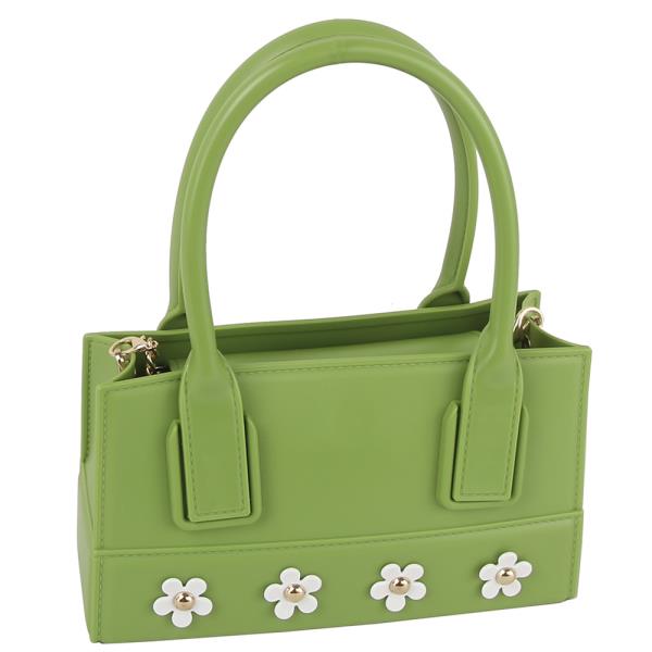 (ONLINE ONLY) Cute mini flower smooth satchel bag