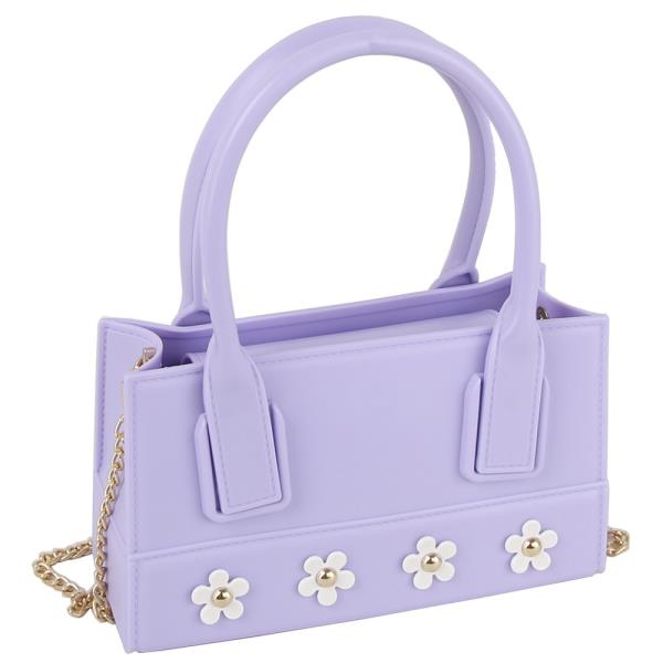 (ONLINE ONLY) Cute mini flower smooth satchel bag