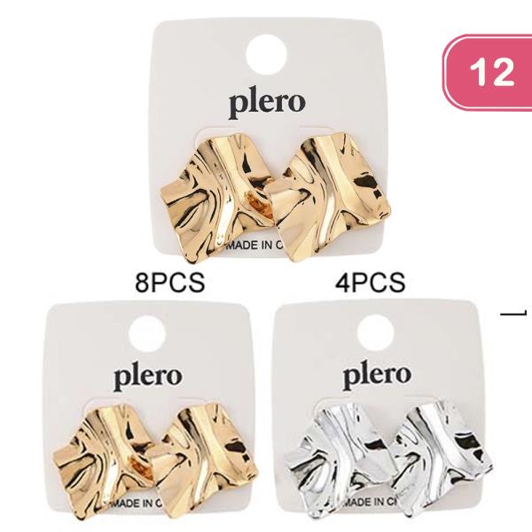 METAL POST EARRING (12 UNITS)