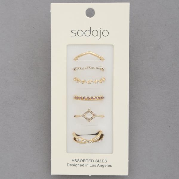 SODAJO ASSORTED RING SET