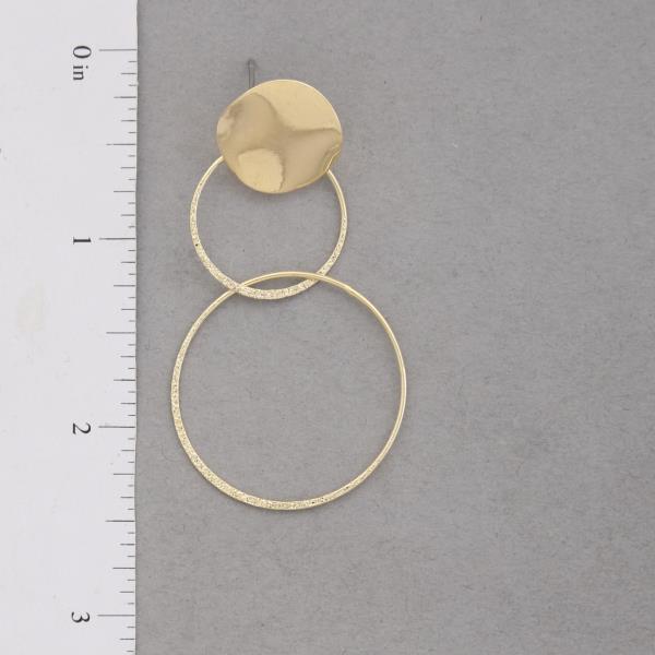 SODAJO METAL GOLD DIPPED EARRING