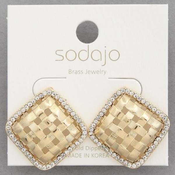 SODAJO GOLD DIPPED EARRING