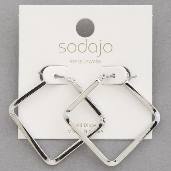 SODAJO GEO SHAPE GOLD DIPPED EARRING