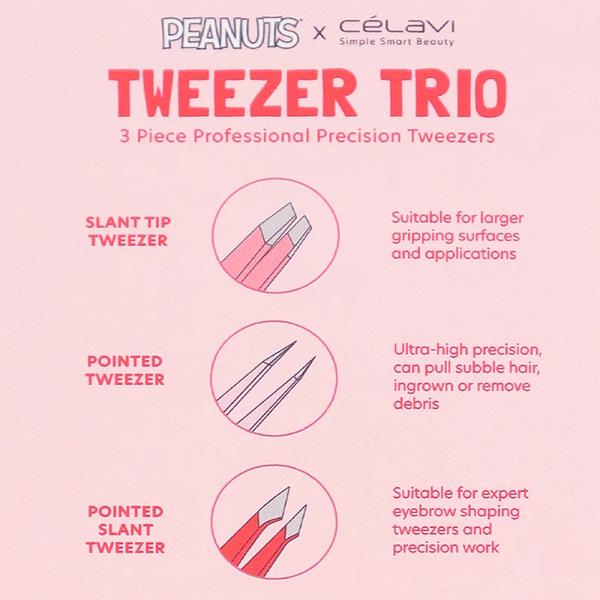 CELAVI PEANUTS 3PC PRINTED MAKEUP BELNDERS