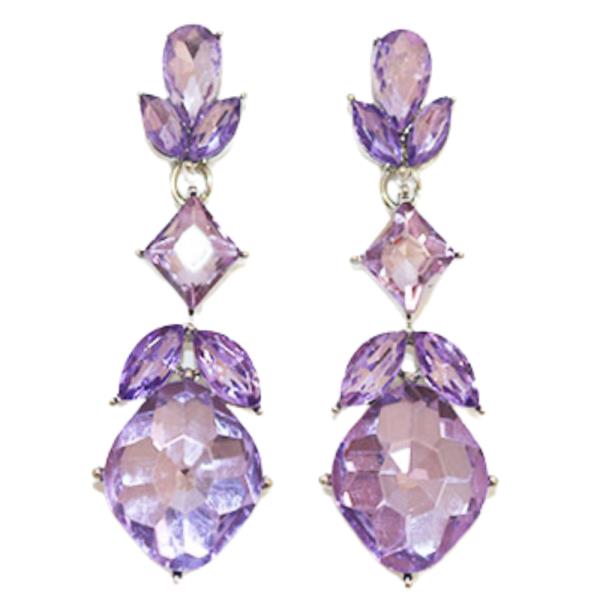 RHINESTONE DANGLE EARRING